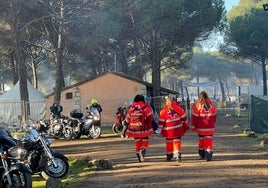 Cruz Roja en el Parque Valdegalindo de Tordesillas durante Motauros.