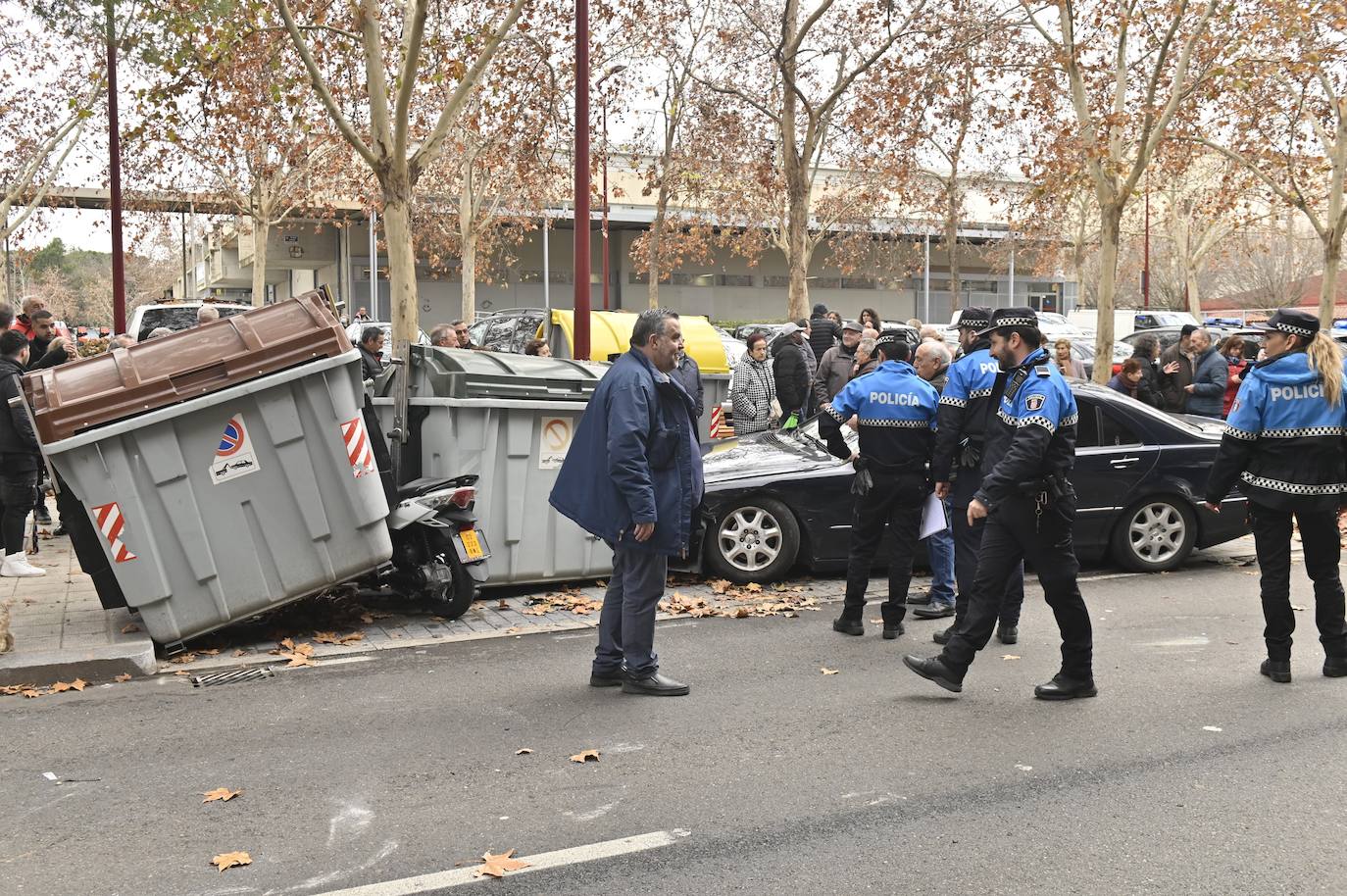 Las imágenes del impactante accidente en la calle Cigüeña