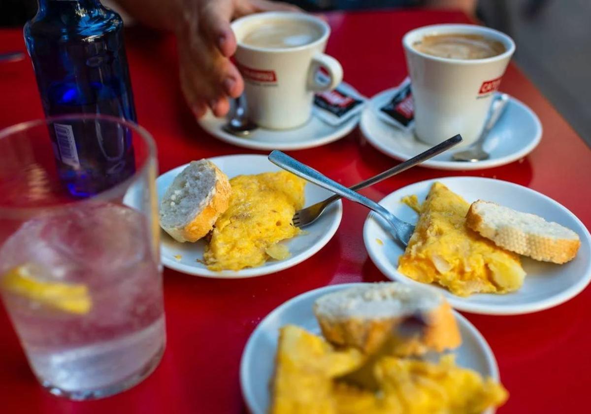 Tortilla que sirve este negocio leonés.