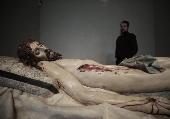 Cristo Yacente, de Gregorio Fernández, en el Museo de Escultura.