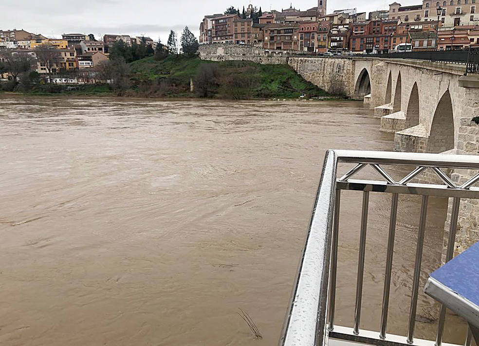 El río Duero en Tordesillas.