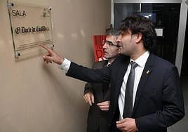 El entonces alcalde de Tordesillas, José Antonio González Poncela (PSOE), durante la inauguración de la sala El Norte de Castilla en 2014.