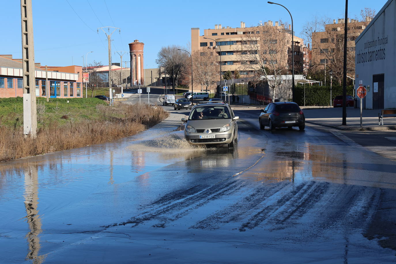 Crecida del río Zapardiel en Medina del Campo