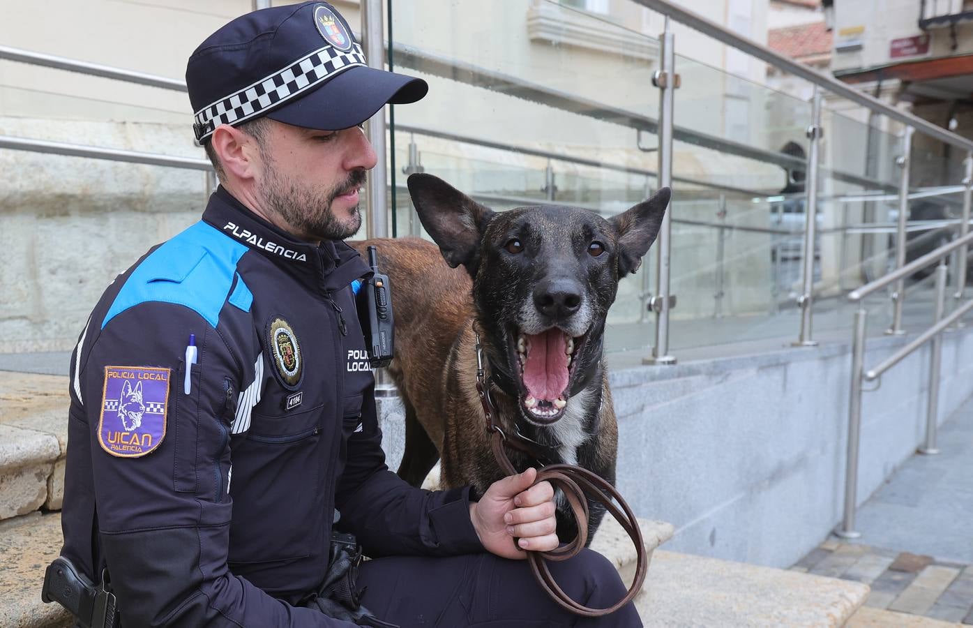 Palencia estrena la Unidad Canina con tres perros policía