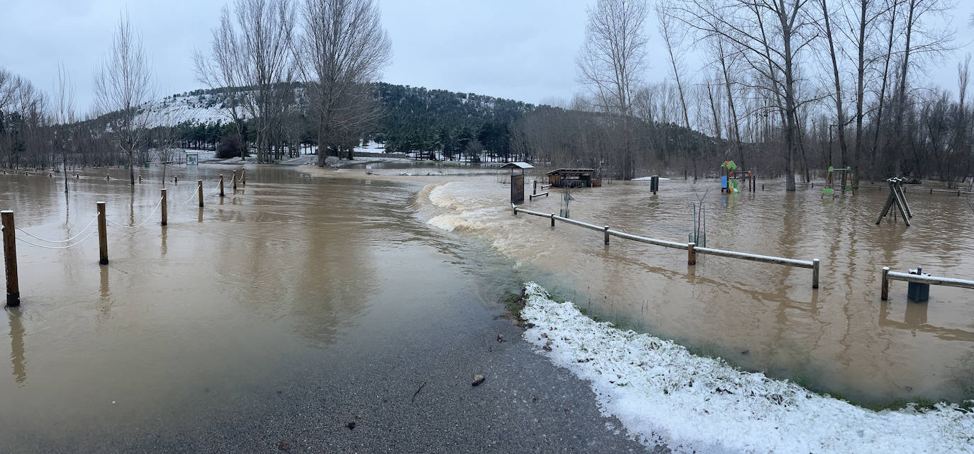 Inundaciones por el desembalse de Burgomillodo