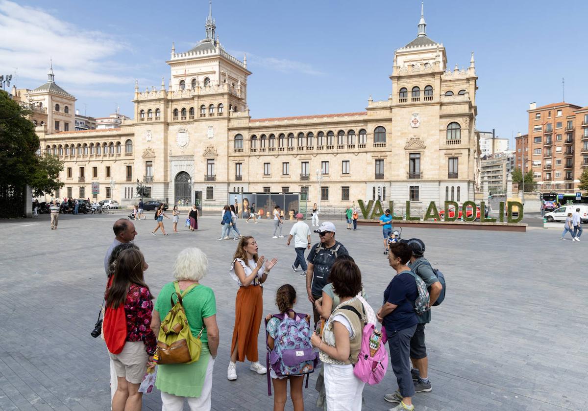 Visita guiada, el pasado mes de septiembre en Valladolid.