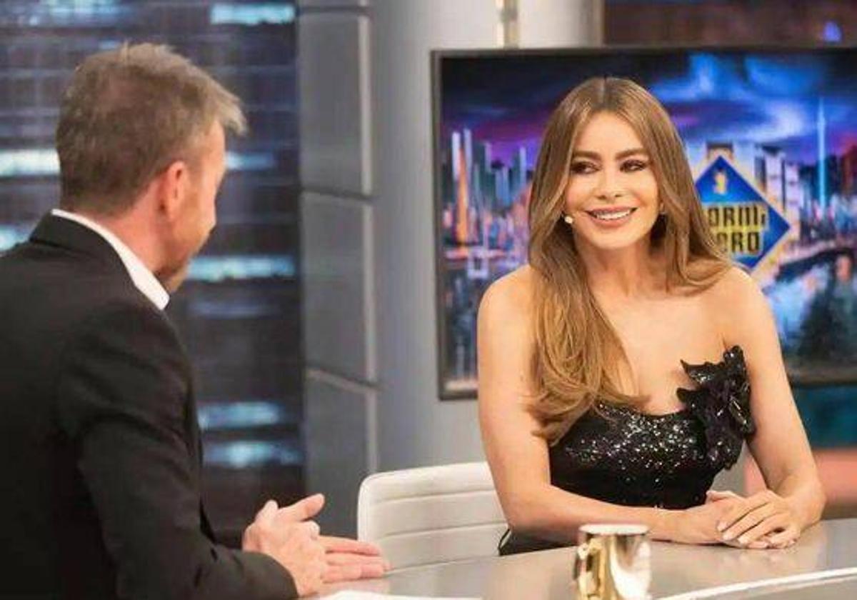 Sofía Vergara entrevistada por Pablo Motos en 'El Hormiguero'.