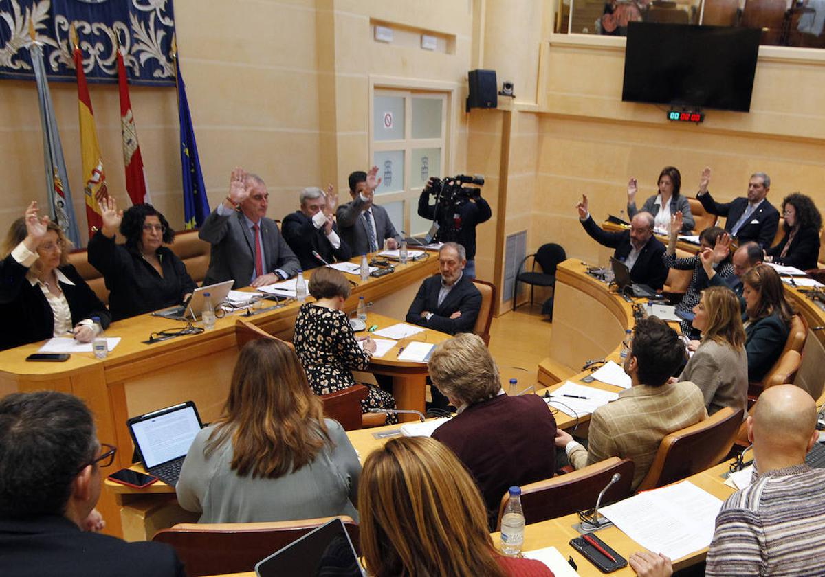 PP y Vox coinciden en el sentido de su voto durante el pleno de este viernes.