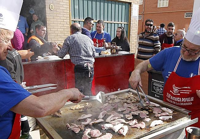 Un momento de la matanza.
