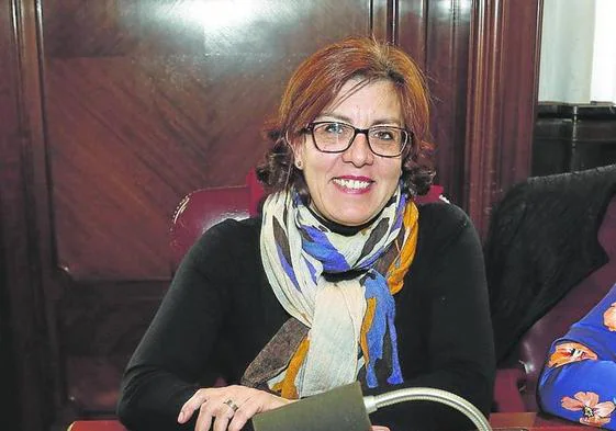 La alcaldesa de Villarramiel, Nuria Simón.