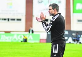 Ramsés, durante el partido de ayer ante el Villanovense.