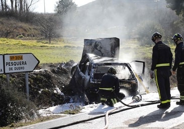 Fombellida llora la muerte de Walerico, «una buena persona», al arder su coche en Piñel