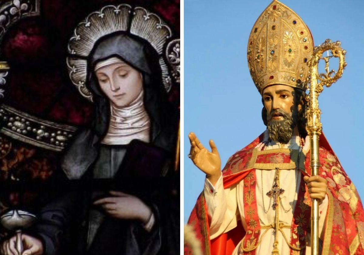 Santa Brígida de Irlanda y San Cecilio de Granada.