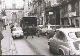 La calle Platería en una imagen de los años 70 del siglo pasado.