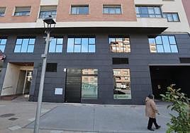 Exterior del local de la Cámara de Comercio, en la plaza Pío XII.