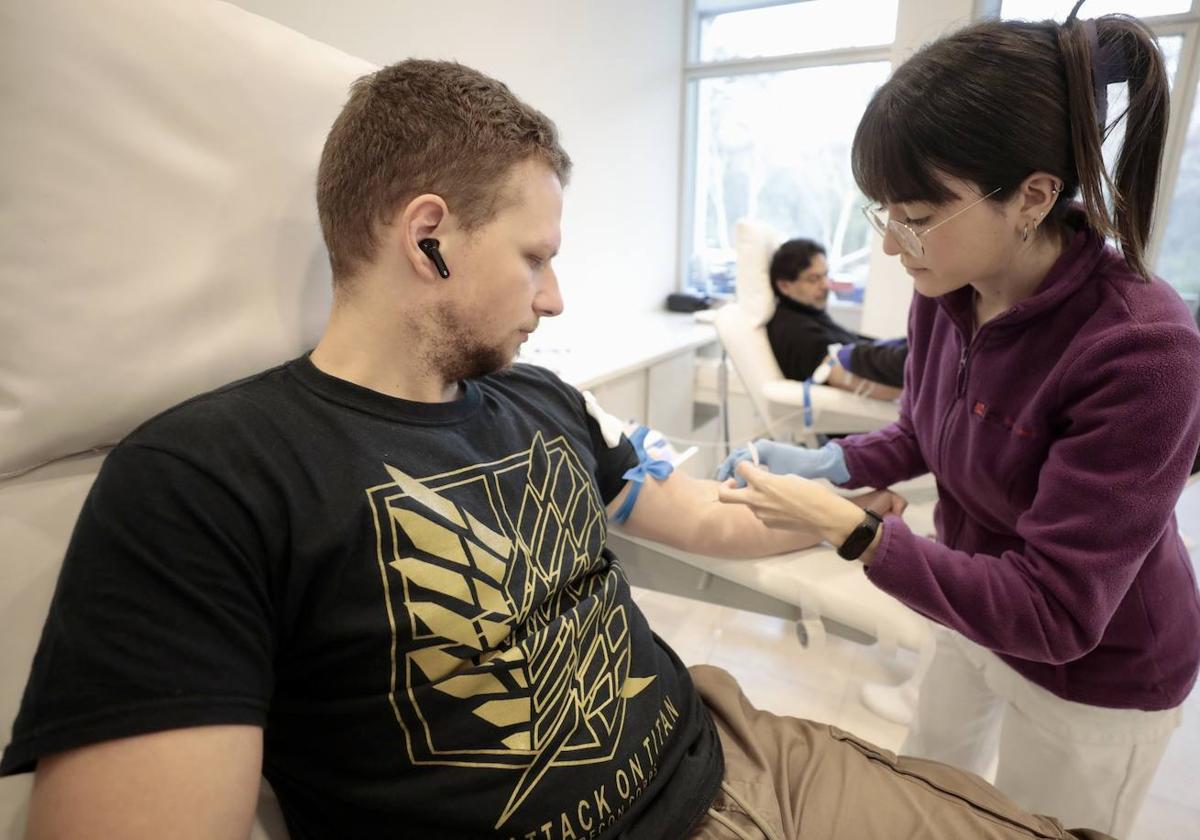 Donantes en el Centro de Hemoterapia y Hemodonación de Castilla y León.