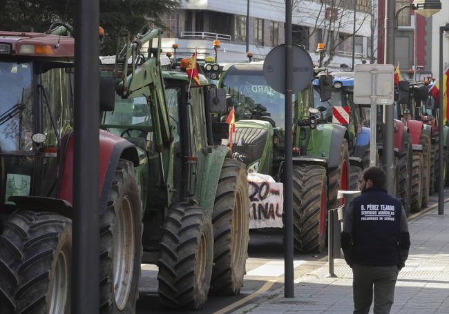 Los tractores en las calles de Zamora.