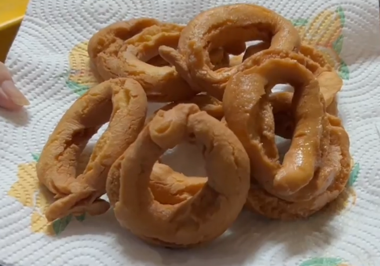 Las rosquillas, listas para degustar.