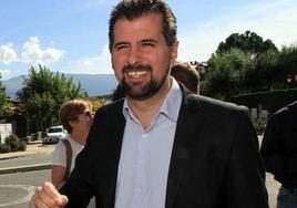 El secretario general del PSOE de Castilla y León, Luis Tudanca, en una anterior visita a Segovia.