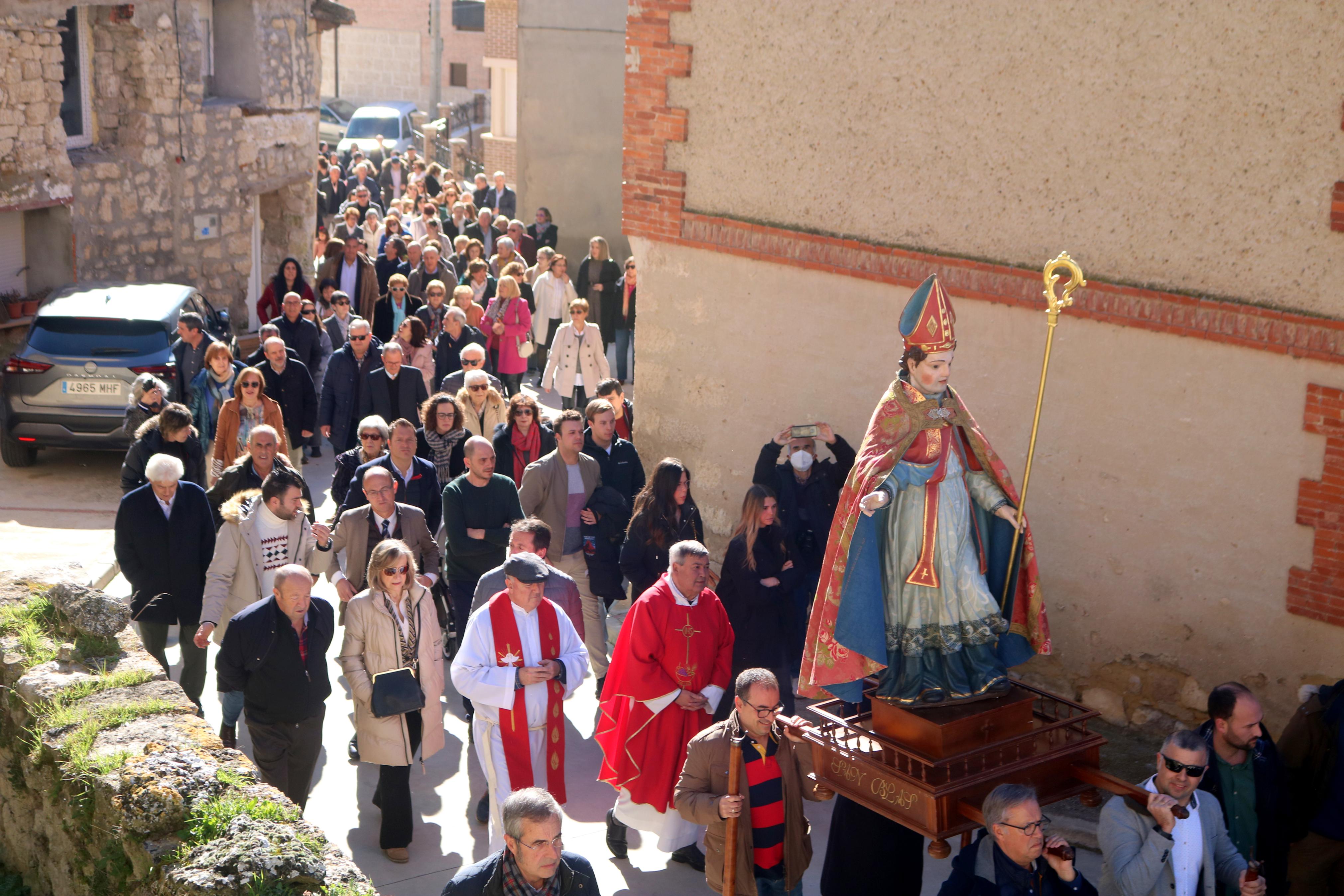 Hornillos de Cerrato se rinde a San Blas