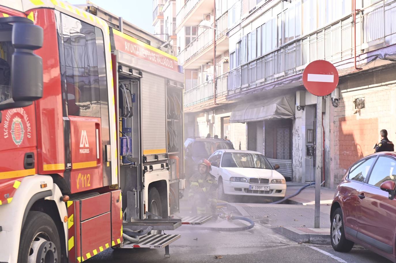 El incendio de la calle Cisne, en imágenes