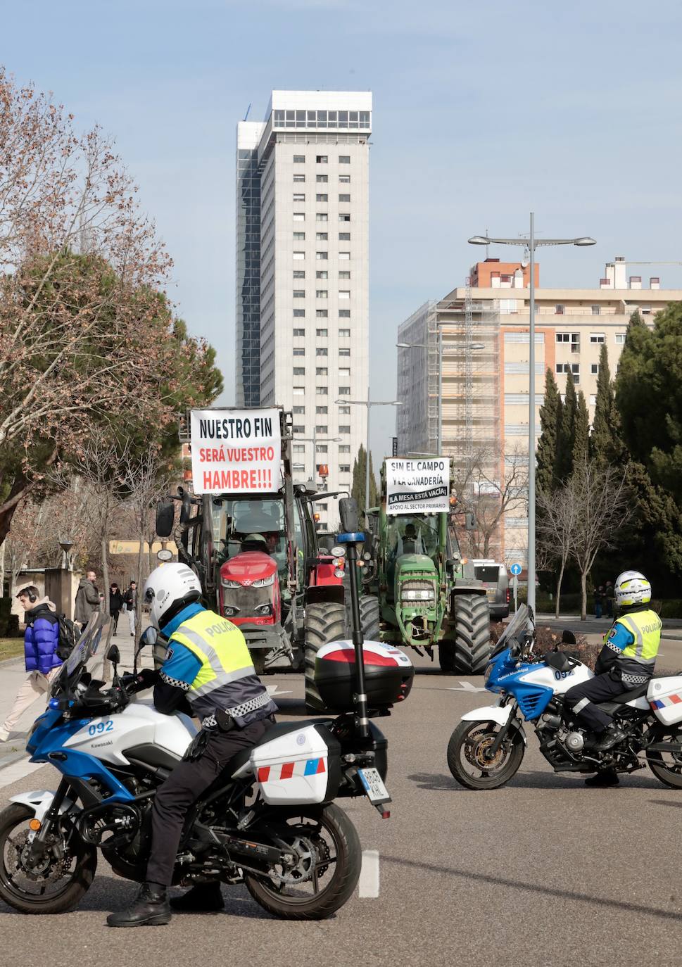 Imágenes de la segunda tractorada por las calles de Valladolid