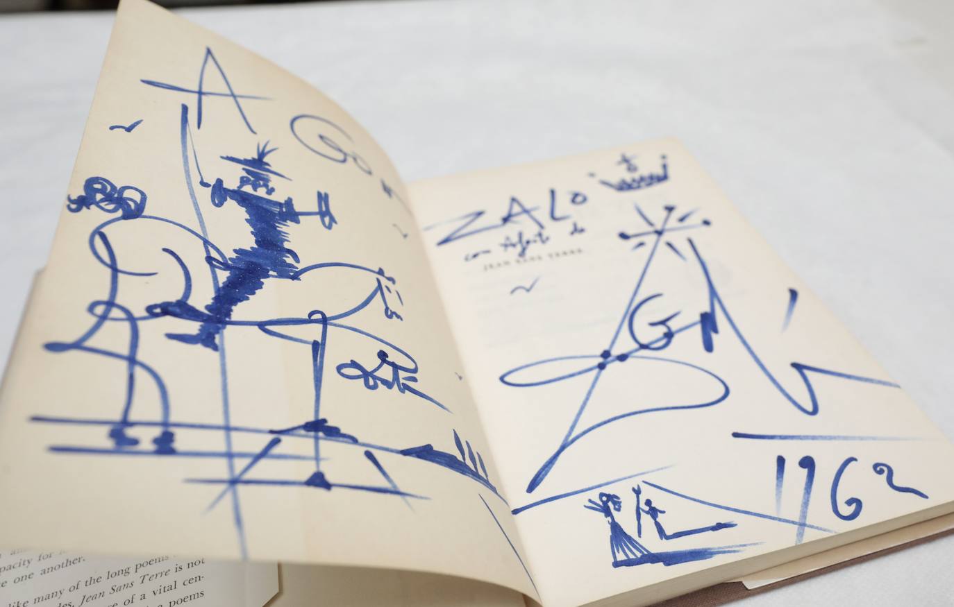 Dibujo de Salvador Dalí alusivos a Alonso Quijano.