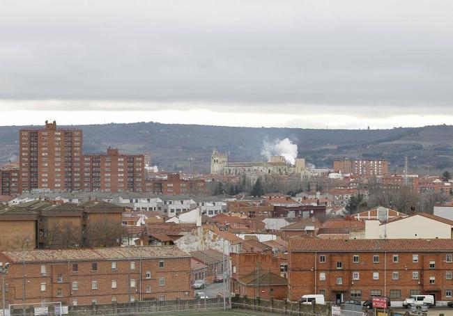 Vista de Palencia desde el mirador del Cristo.