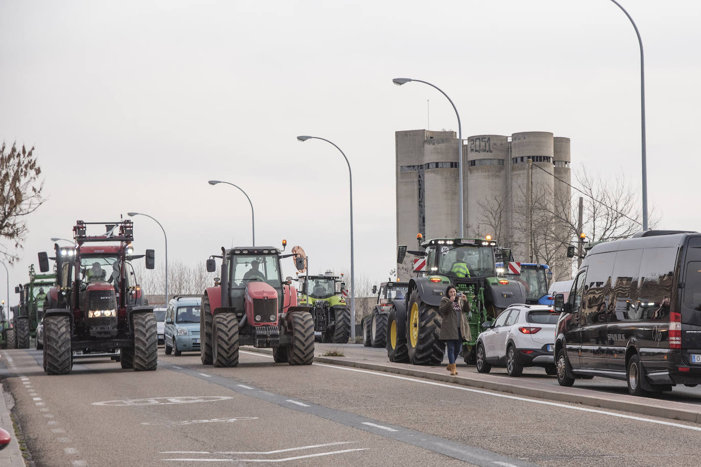 La tractorada por el centro de Segovia, en imágenes