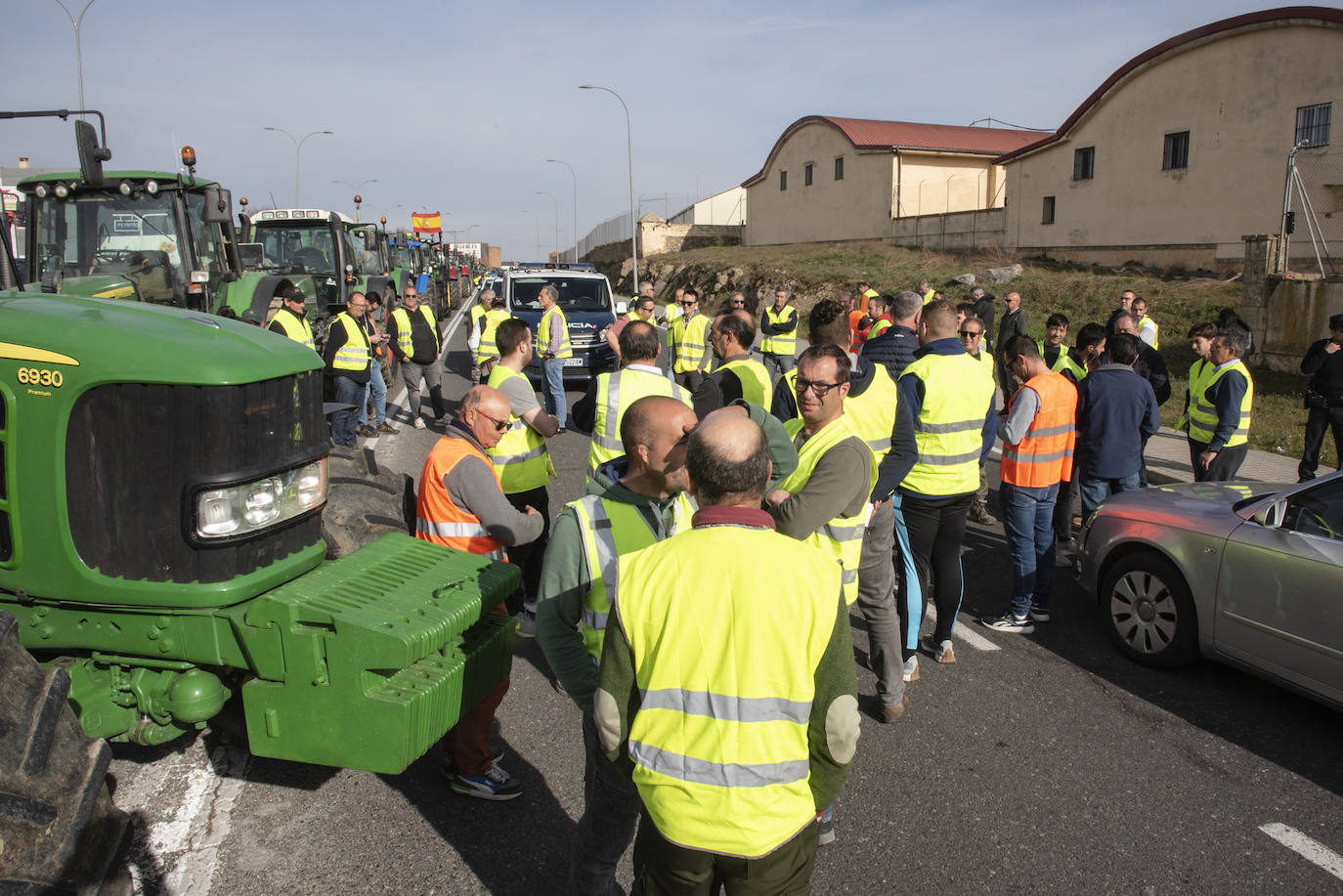 La tractorada por el centro de Segovia, en imágenes