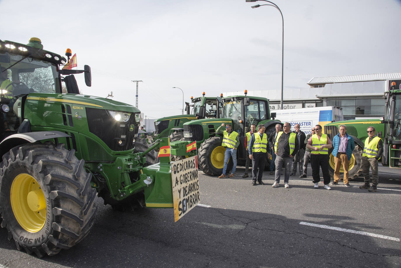 La tractorada por el centro de Segovia, en imágenes