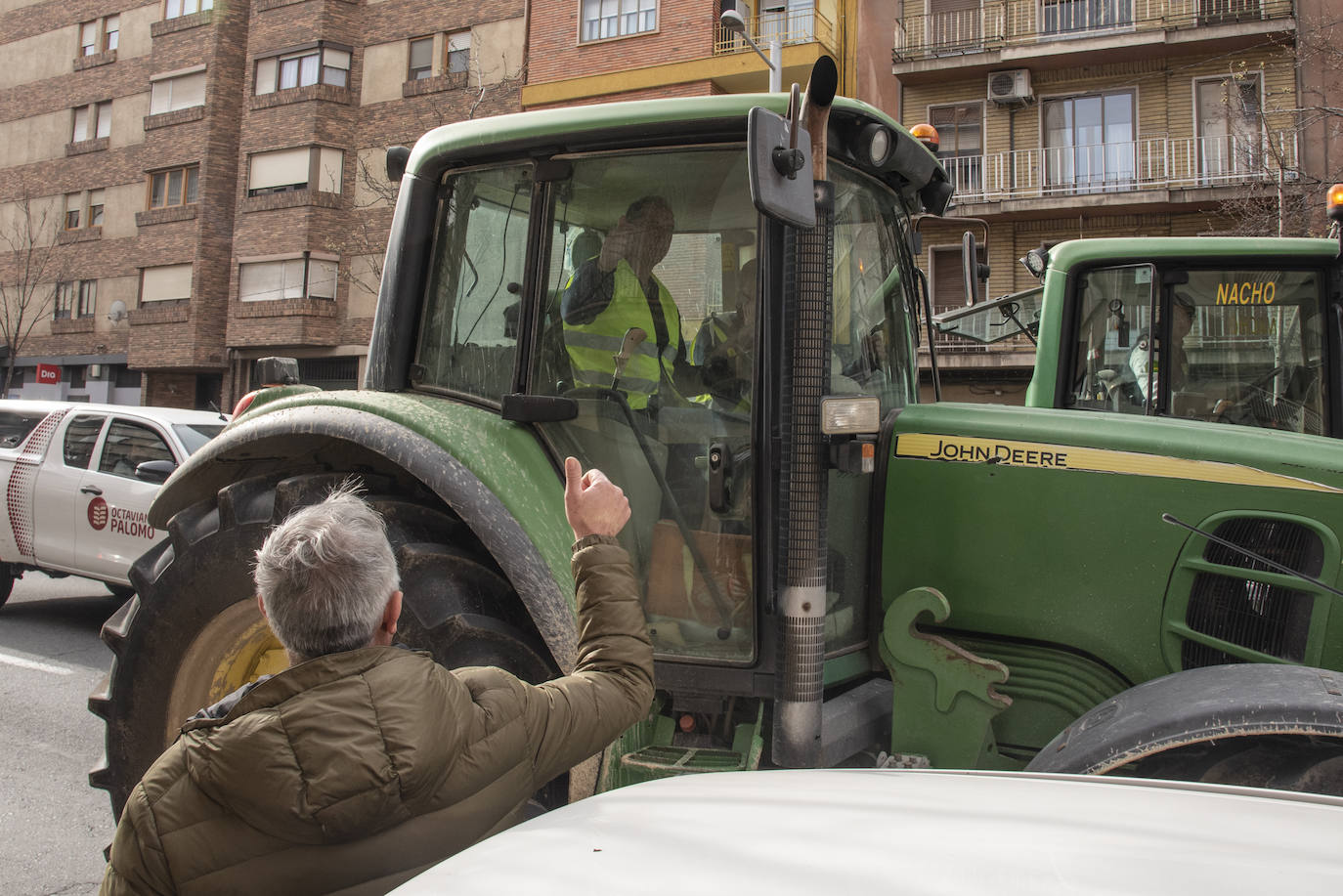 La tractorada por el centro de Segovia, en imágenes