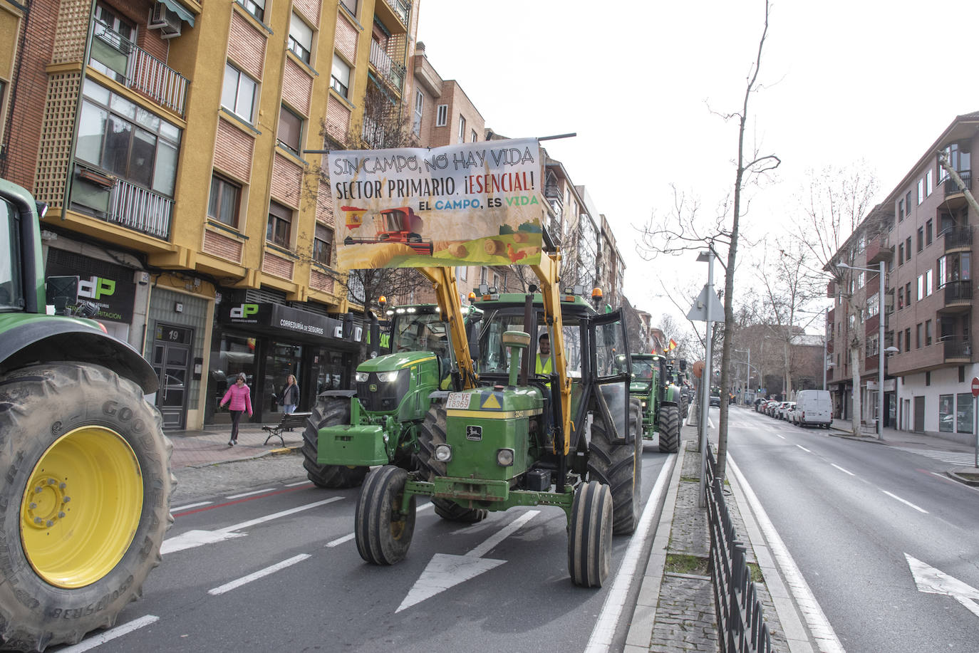 La tractorada por el centro de Segovia, en imágenes