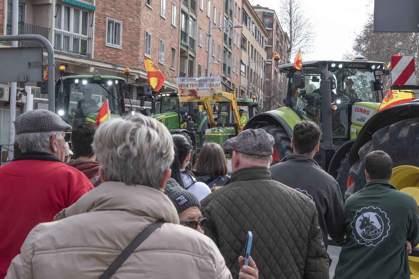 La tractorada por el centro de Segovia, en imágenes