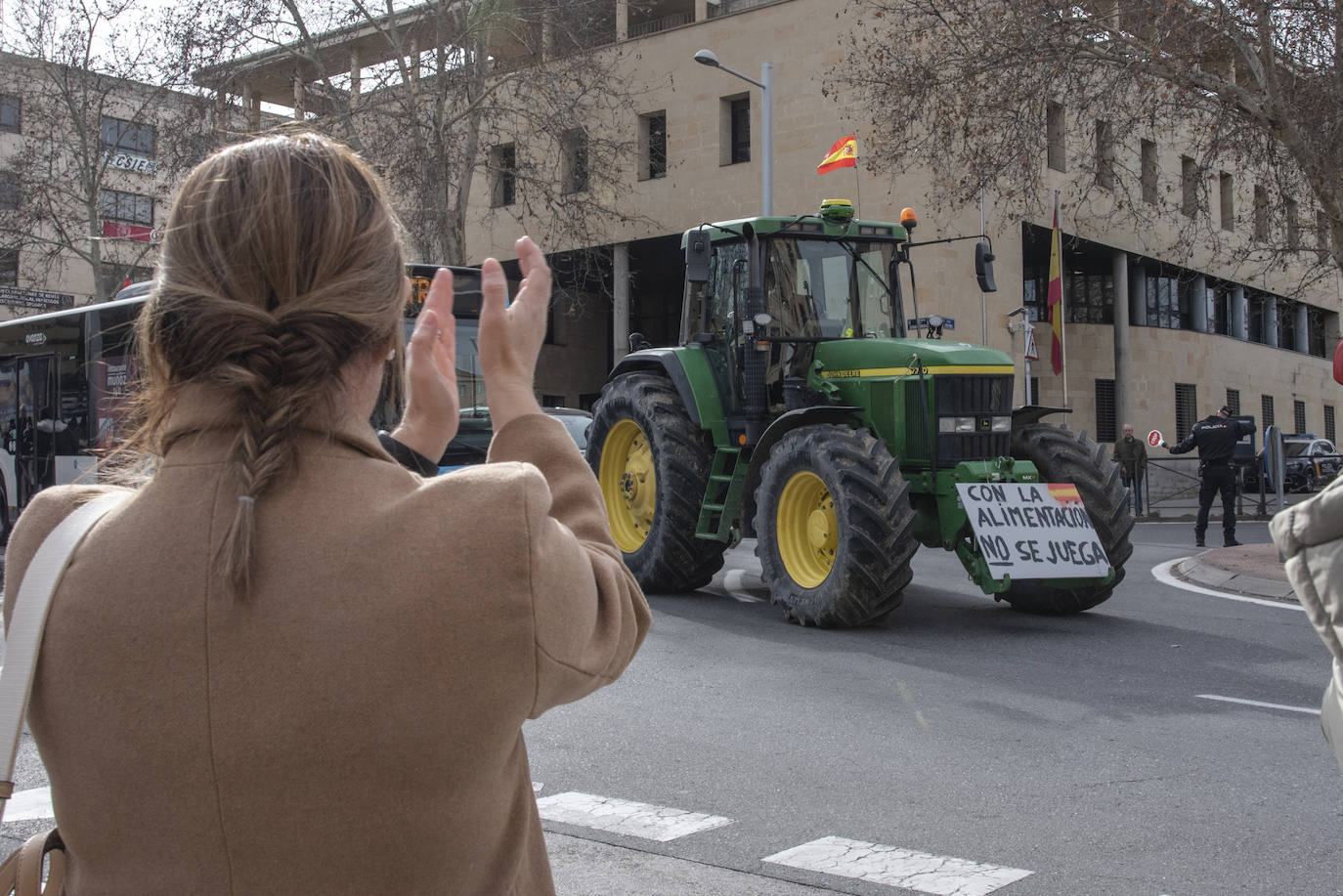 La tractorada por el centro de Segovia, en imágenes