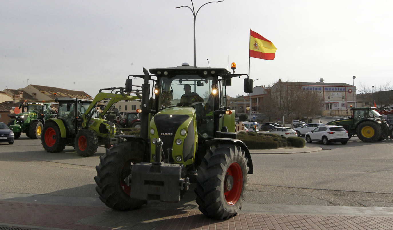 Las protestas de los agricultores segovianos, en imágenes