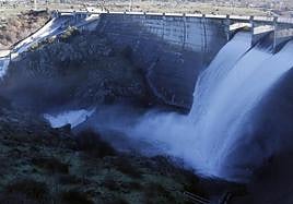 El Pontón Alto, durante el último episodio de avenidas del Eresma.