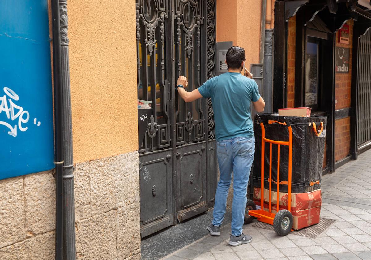 Repartidores en Valladolid en una imagen de archivo