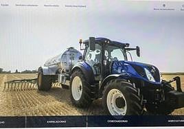 Aspecto parcial de la nueva web.