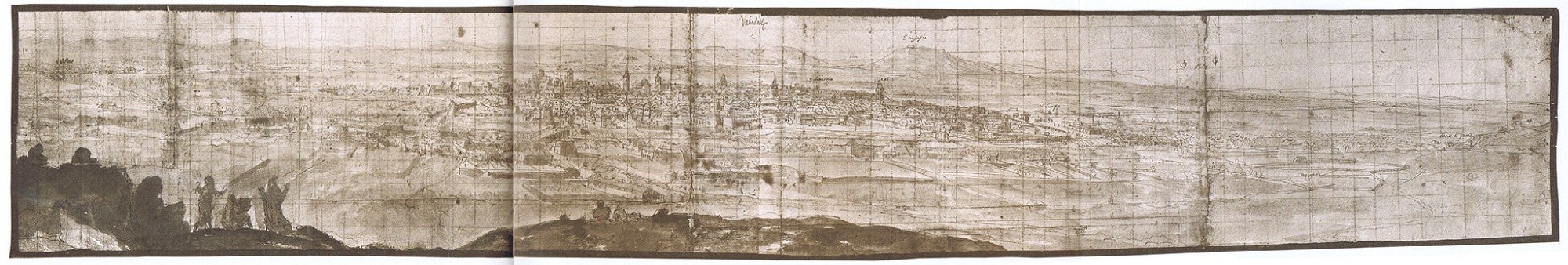 Valladolid vista por Van den Wyngaerde , 1565. Hoefnagel, 1556, publicada en el 'Libro II, Civitates Orbis'.