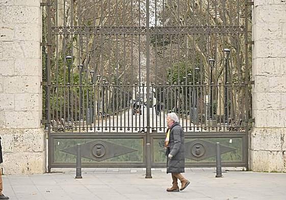 Accesos del Campo Grande clausurados, este jueves.