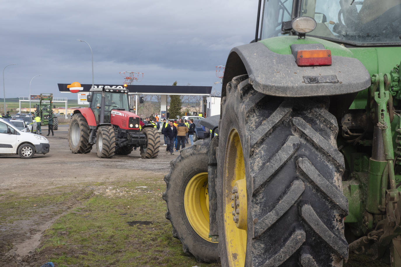 La tractorada del viernes por Segovia, en imágenes