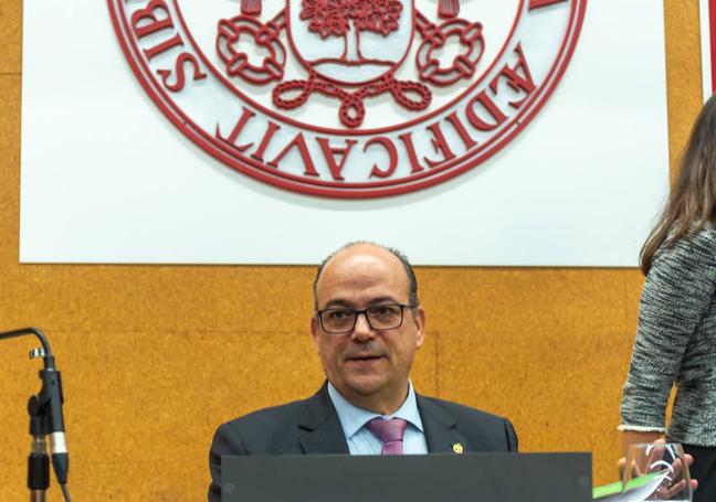 Luis Miguel Cárcel, durante su discurso.