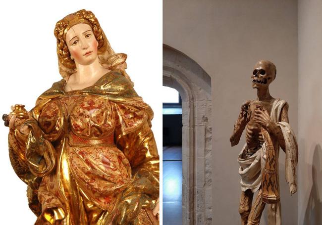 Los actores protagonistas que recibieron el Goyo fuero, Santa María Magdalena y La Muerte