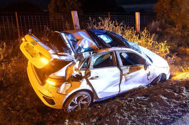 Un herido en un accidente en la SA-220, entre Ciudad Rodrigo y Tenebrón