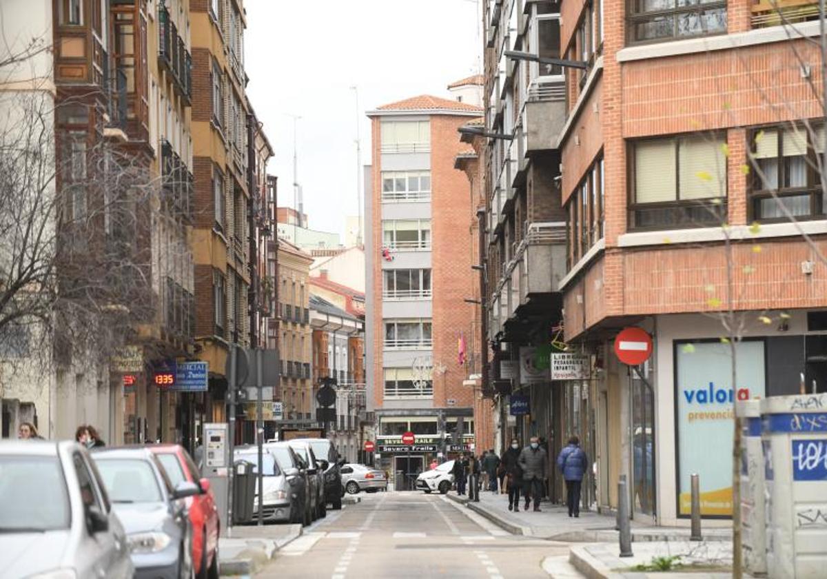 Calle José María Lacort en Valladolid.