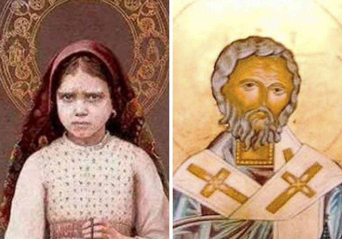 Jacinta Marto y San Eleuterio de Tournai.