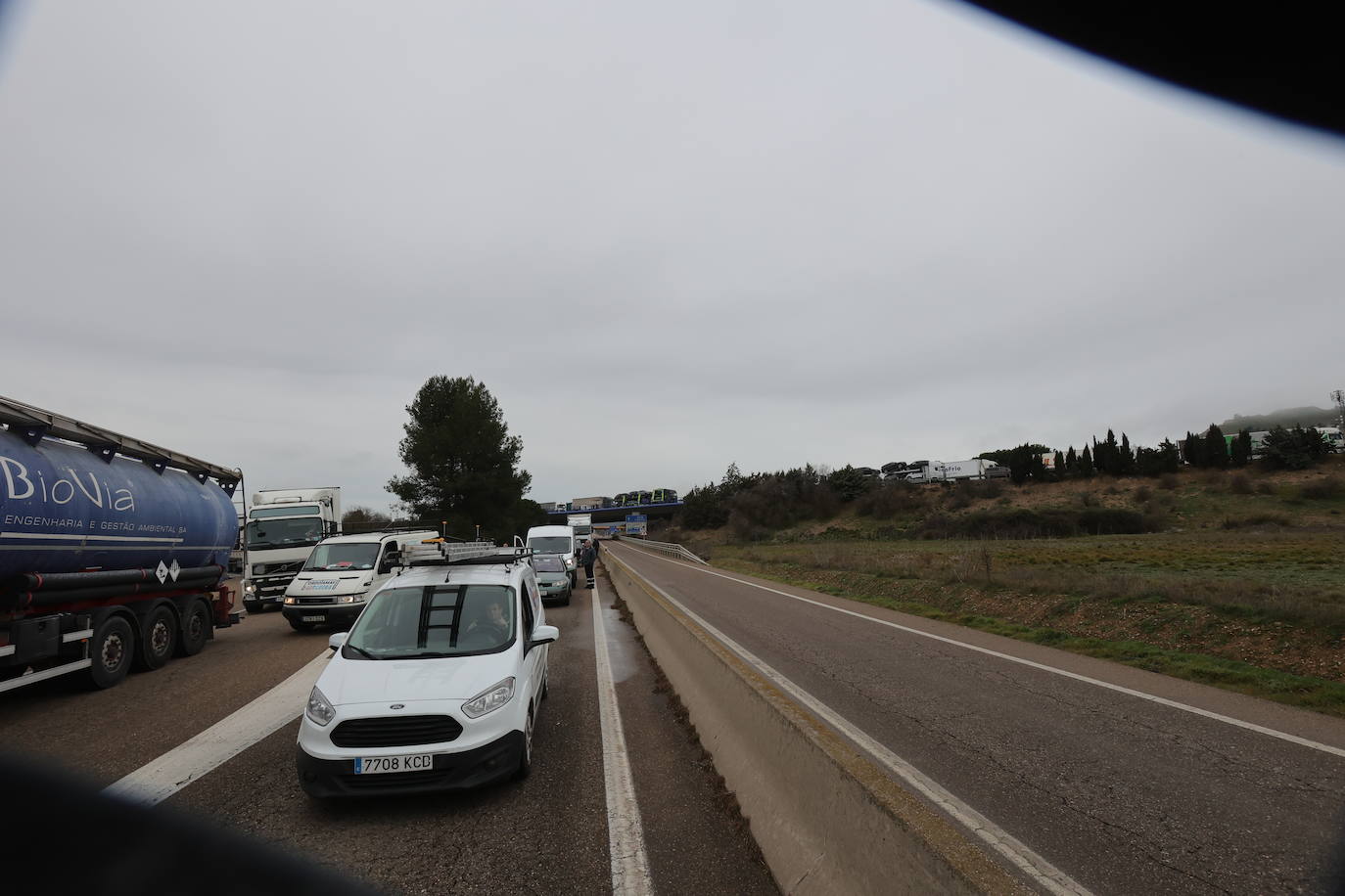 Primeras imágenes de la tractorada en Palencia