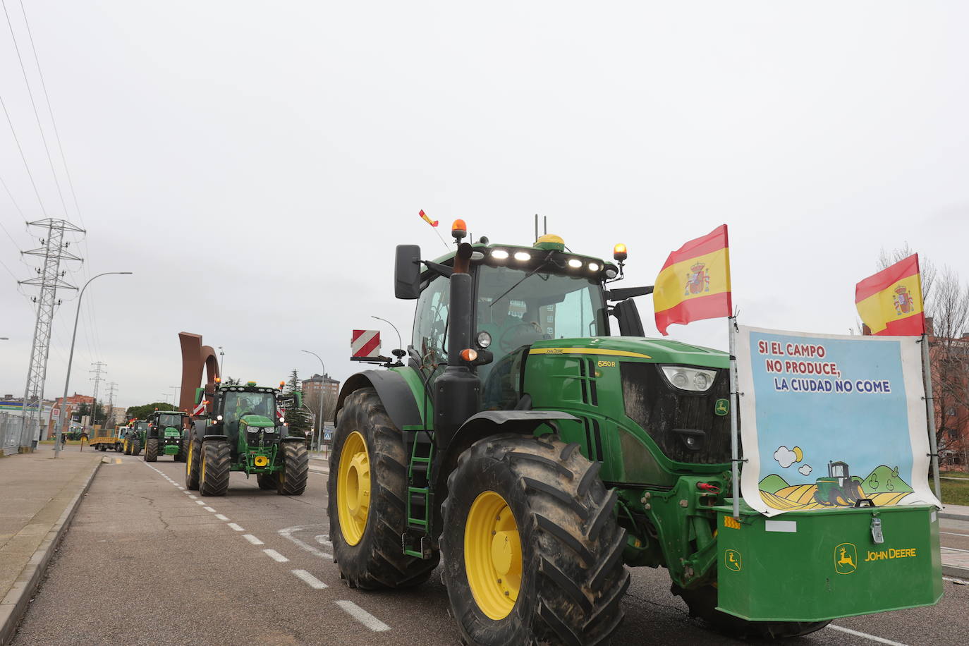 Primeras imágenes de la tractorada en Palencia