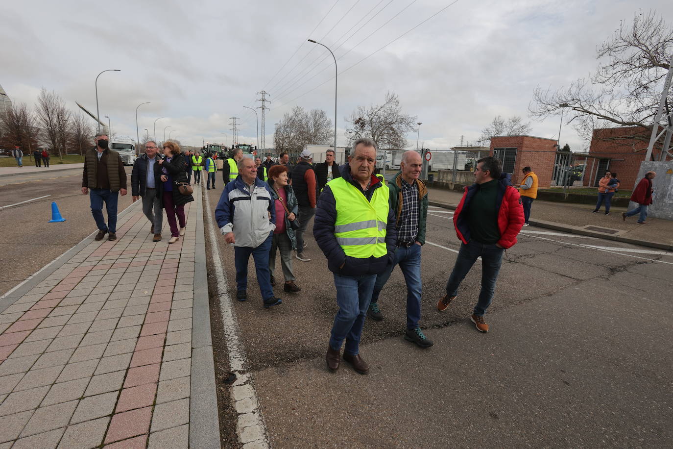 Los tractores parten hacia el centro de la capital palentina